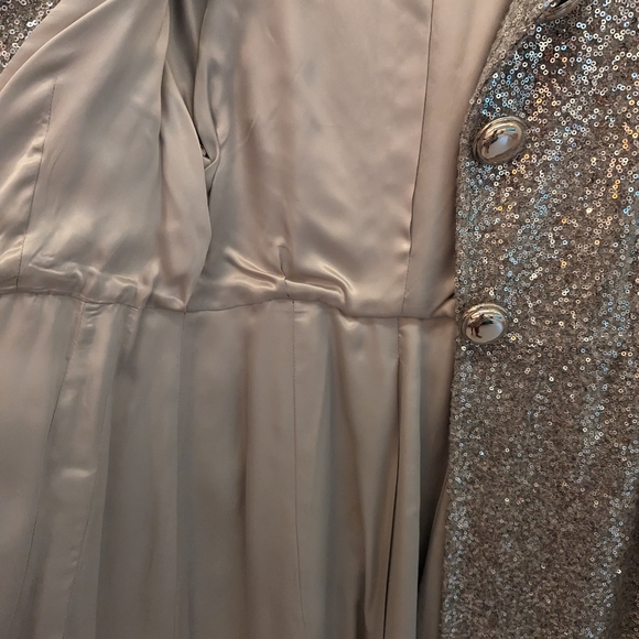 Silver sequins jacket, studio 54 style! - Picture 3 of 6